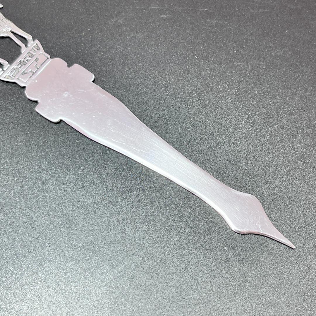 【PERU】【純銀】レターナイフ/ブックマーク栞