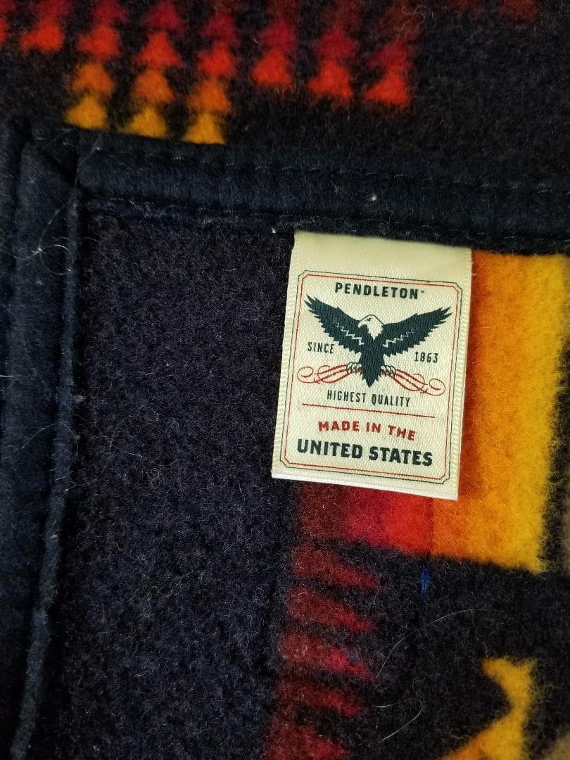 ペンドルトンPENDLETONウールブランケット毛布ひざかけインディゴアウトドア