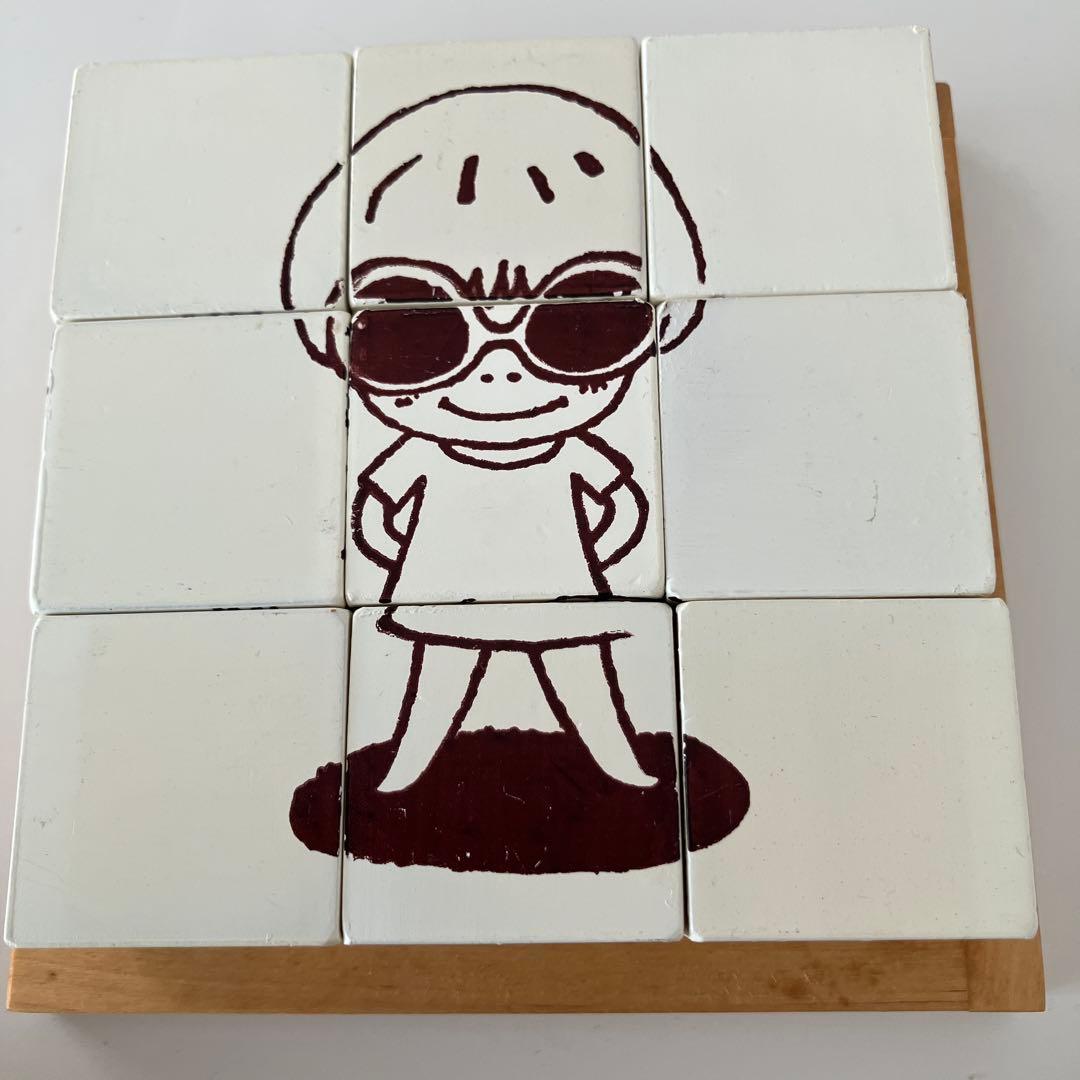 奈良美智 AtoZ限定グッズ 木製パズル フレーム付き 限定マッチのおまけ付き