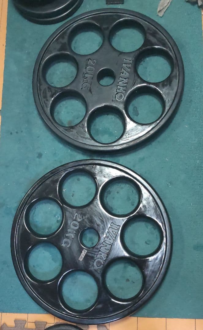 超美品 オリンピック プレート IVANKO 20kgプレート2枚