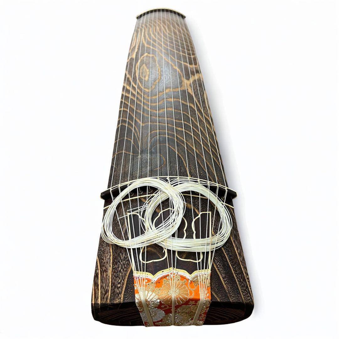 並甲 箏 13弦 銘なし 練習用 カバー付 ※割れあり　たのめる便