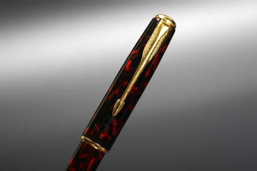 PARKER パーカー SONNET ソネット 万年筆 18Kニブ 赤黒マーブル