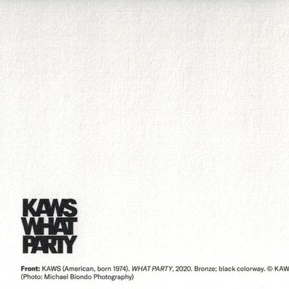 限定マット額装品/KAWS カウズ エキシビジョン限定/What Party