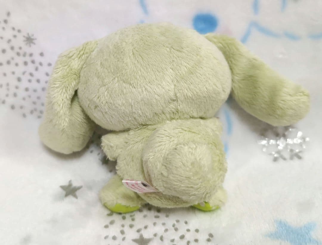 サンリオ　Sanrio　シナモロール シナモン ぬいぐるみ 緑色　レトロ