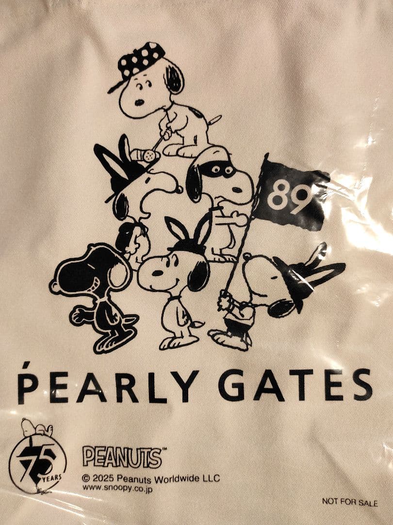 早い者勝ち　限定ノベルティ　パーリーゲイツ　スヌーピー　トートバック