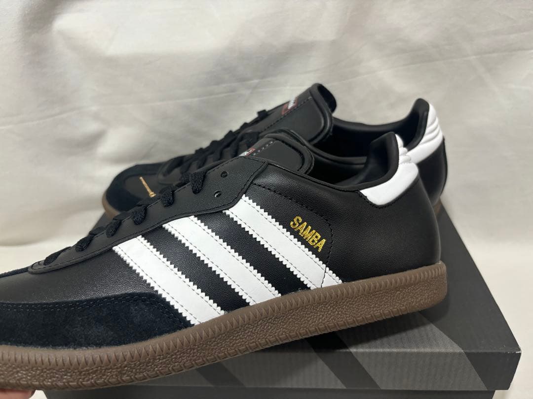 adidas samba leather black 27.5 サンバ レザー