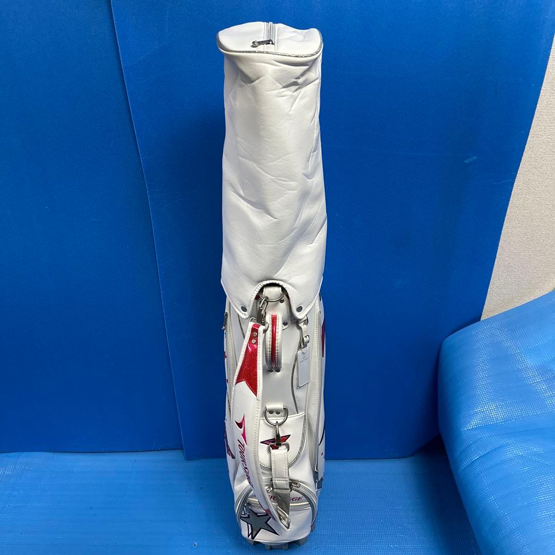 TourStage キャディバッグ ホワイト 星柄・レディース
