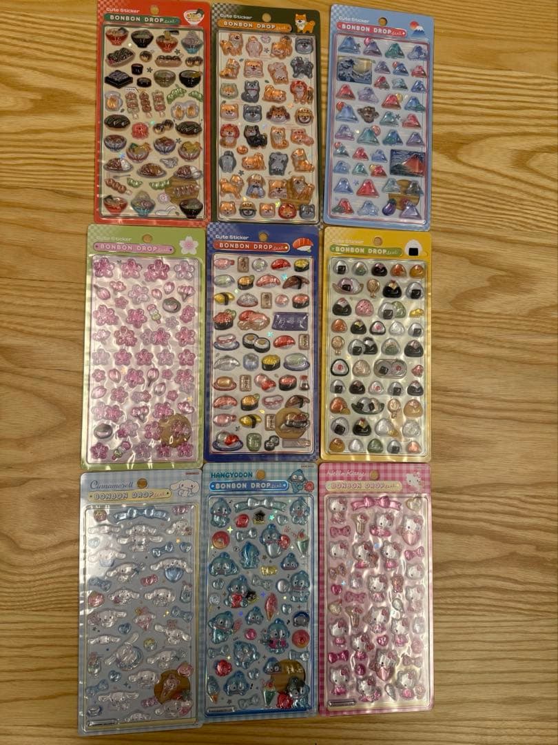 ボンボンドロップシール　和柄　6セット売り　新品未開封