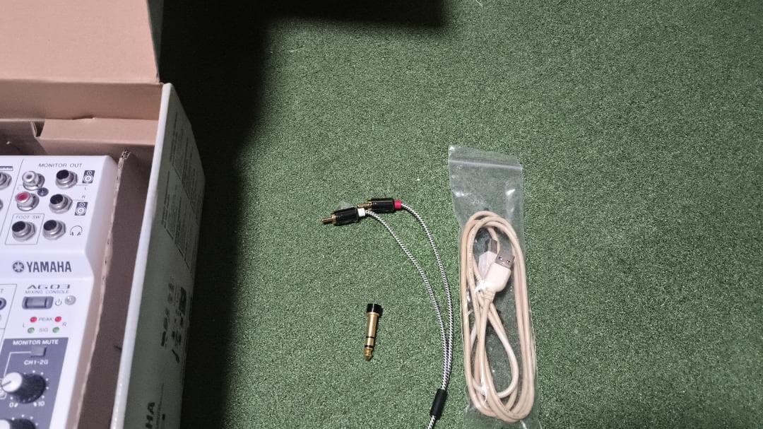 YAMAHA AG03 ミキシングコンソール 箱説明書付き＋オマケ