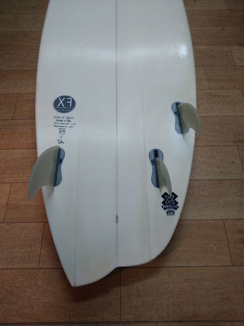 insane インセーンサーフボード アシンメトリー 5'7\" EPS フィン付