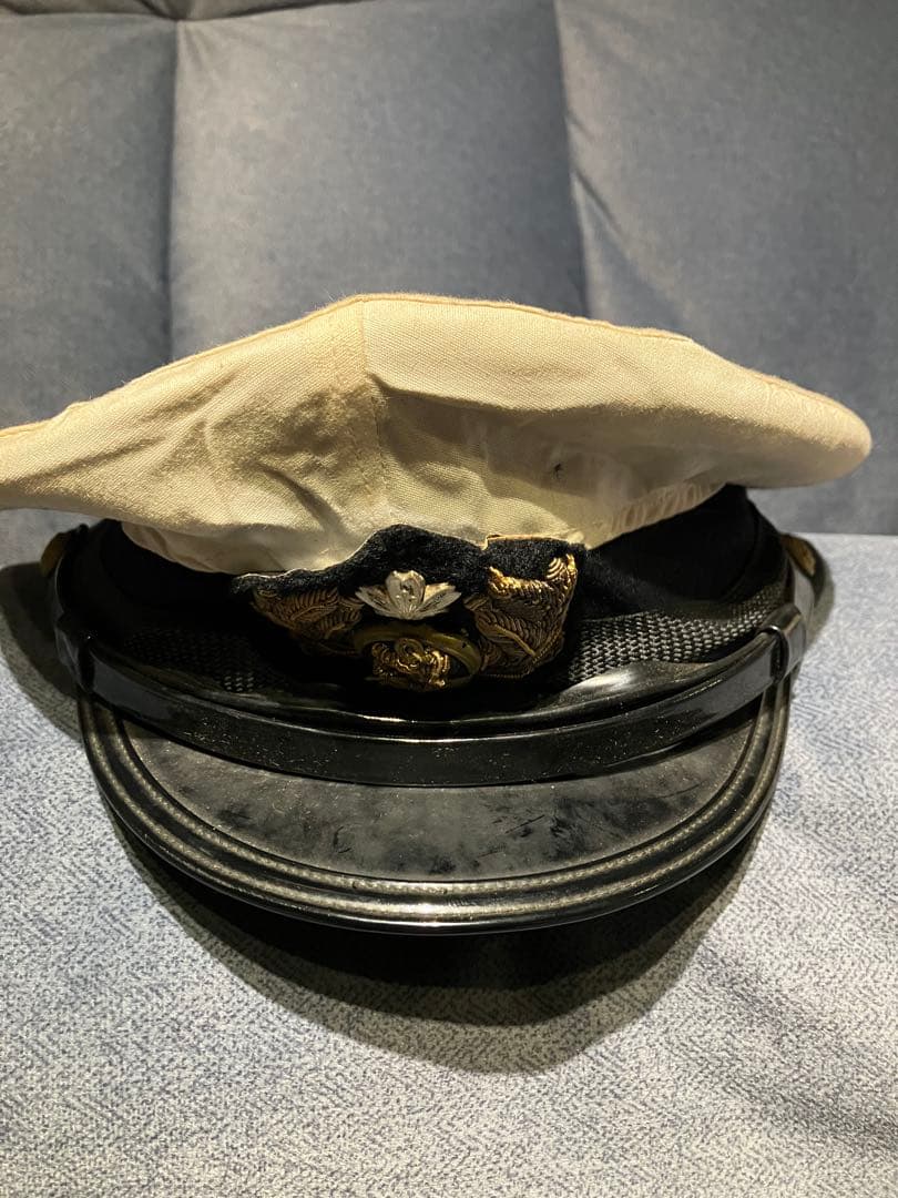 旧日本海軍 将校用 制帽 実物 ヴィンテージ 昭和10年代 サイズ60