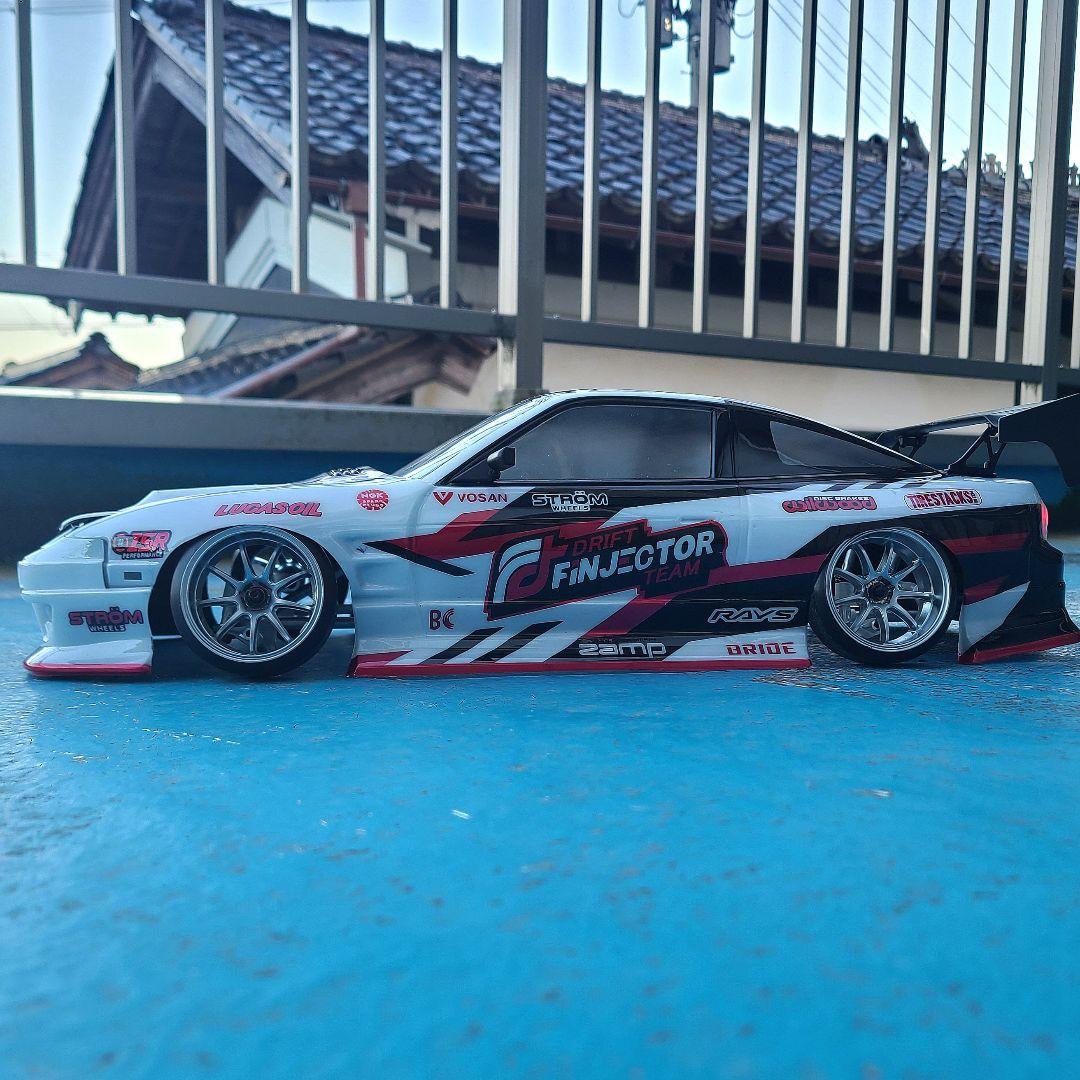 ラジコンボディ　D-MAX 180SX DRIFT SHIBATA シバタ