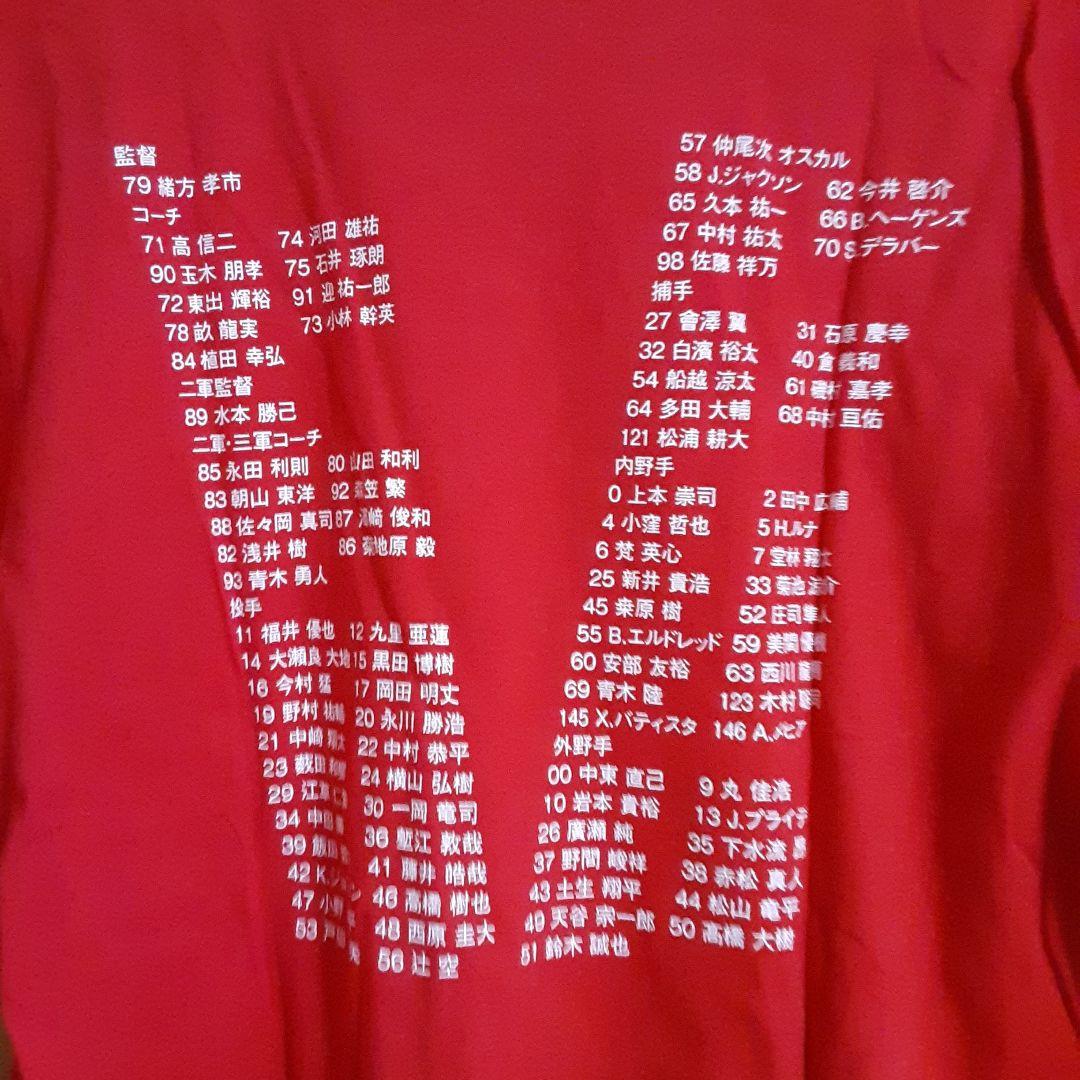 【直筆サイン入り】鈴木誠也　2016優勝記念Tシャツ　神ってる時代の51番