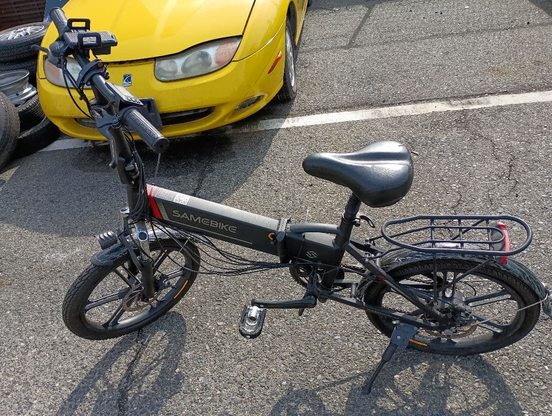 SAMEBIKE 折りたたみ自転車 黒 訳あり現状渡し部品取り、コメント必読