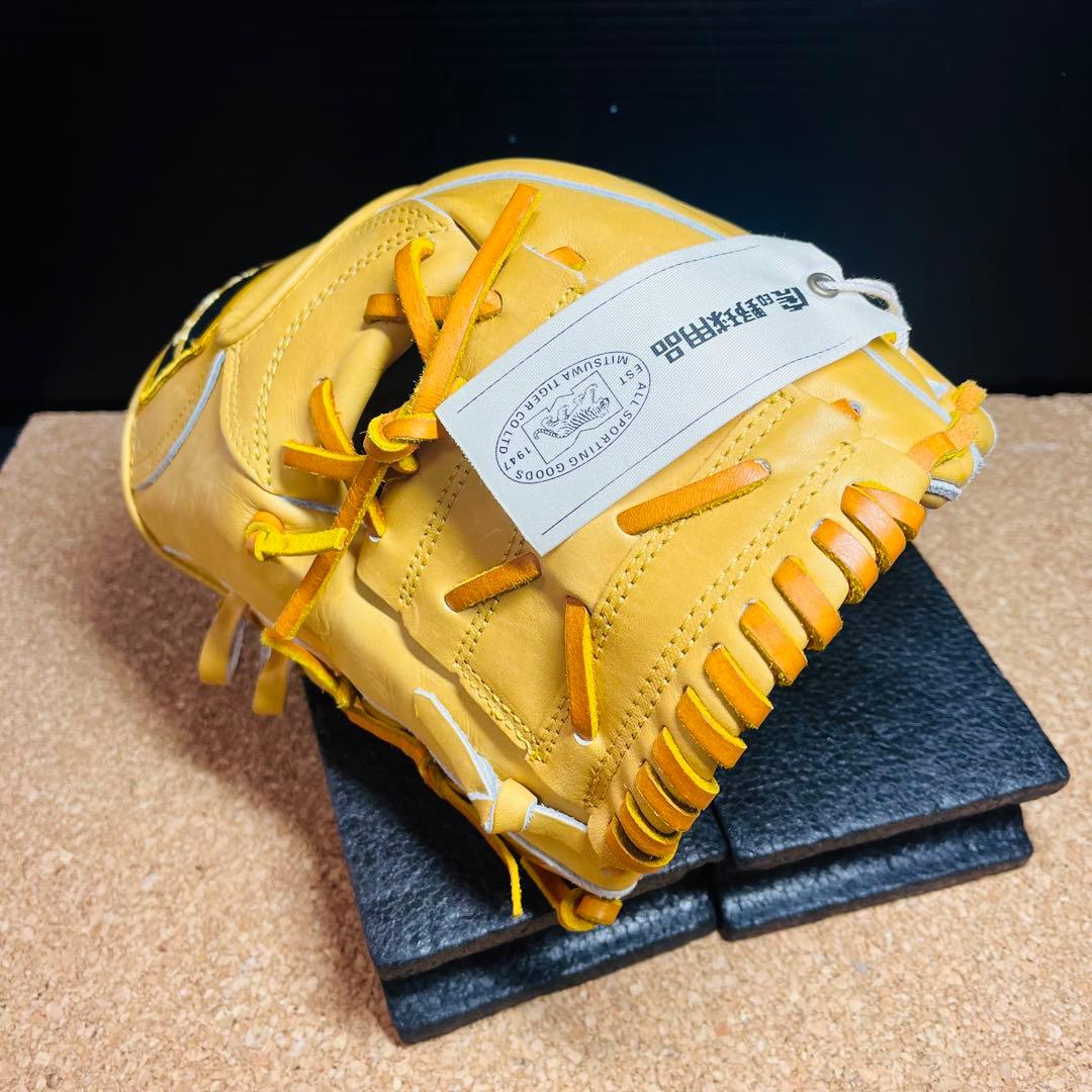 【未使用】美津和タイガー硬式野球ニ塁手用グローブHGFM13SIー401 右投げ