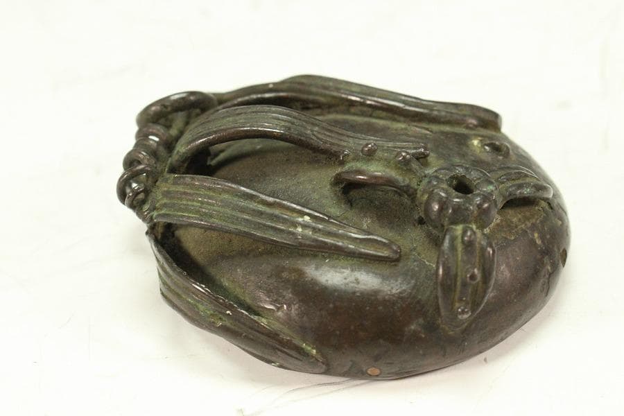 古銅 石草花 水滴 文房四宝(K-YC534)