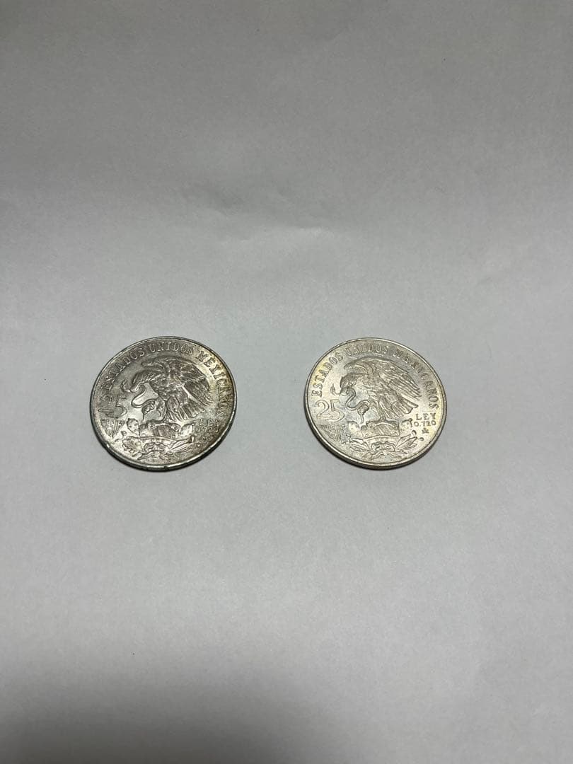 メキシコオリンピック記念硬貨25ペソ　1968年 2枚
