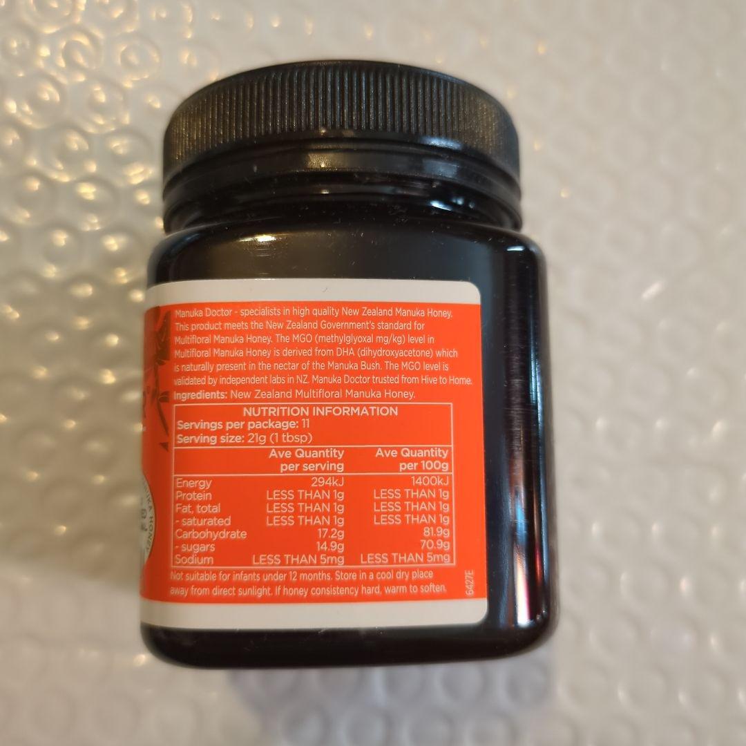 マヌカハニー MANUKA DOCTOR MGO40+ 250g ６個