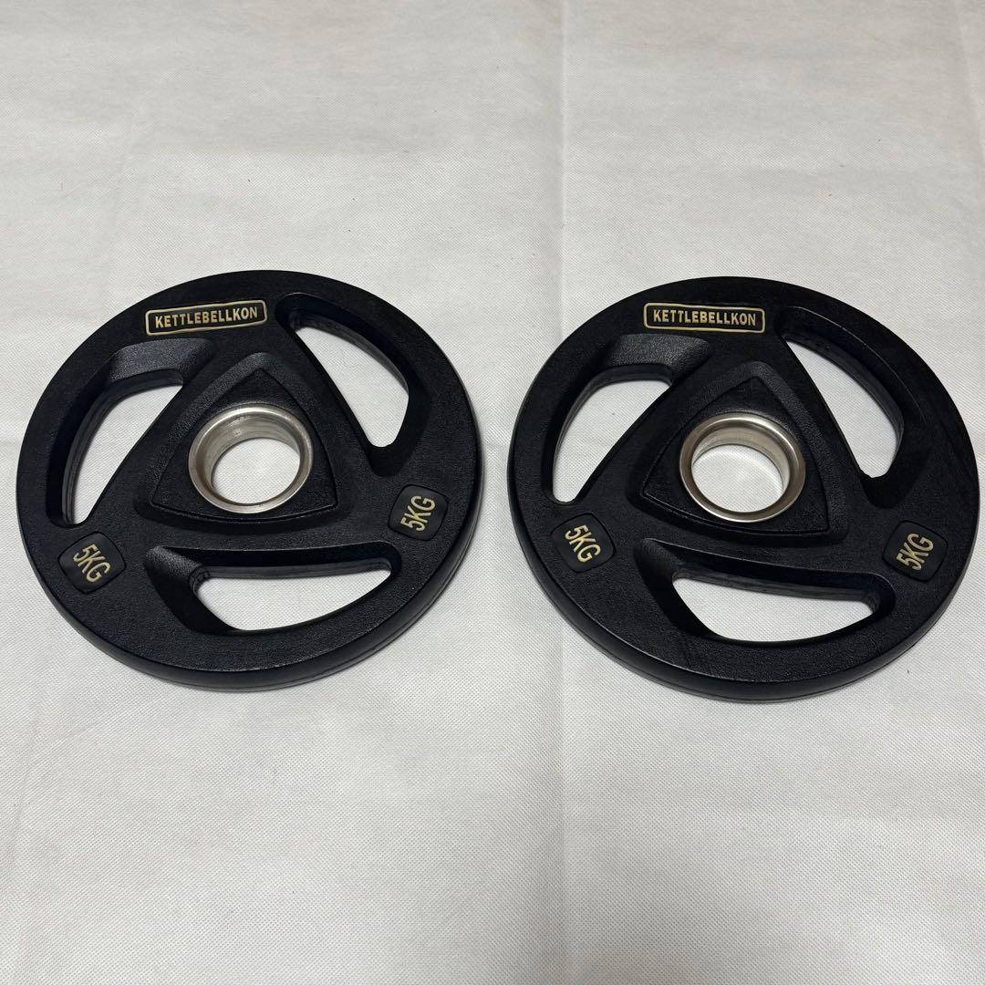 M8896 KETTLEBELLKON オリンピックプレート5KGx2枚