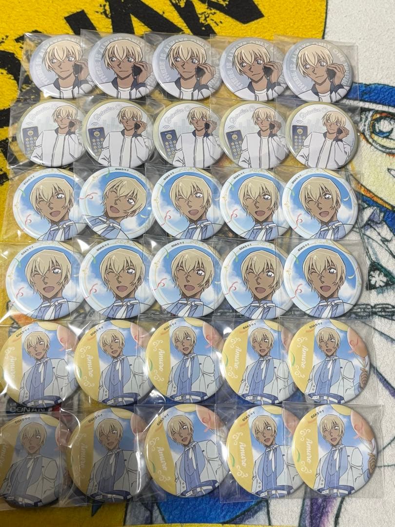 名探偵コナン 缶バッジ バルーン 電話 シリーズ 安室透 クラックス