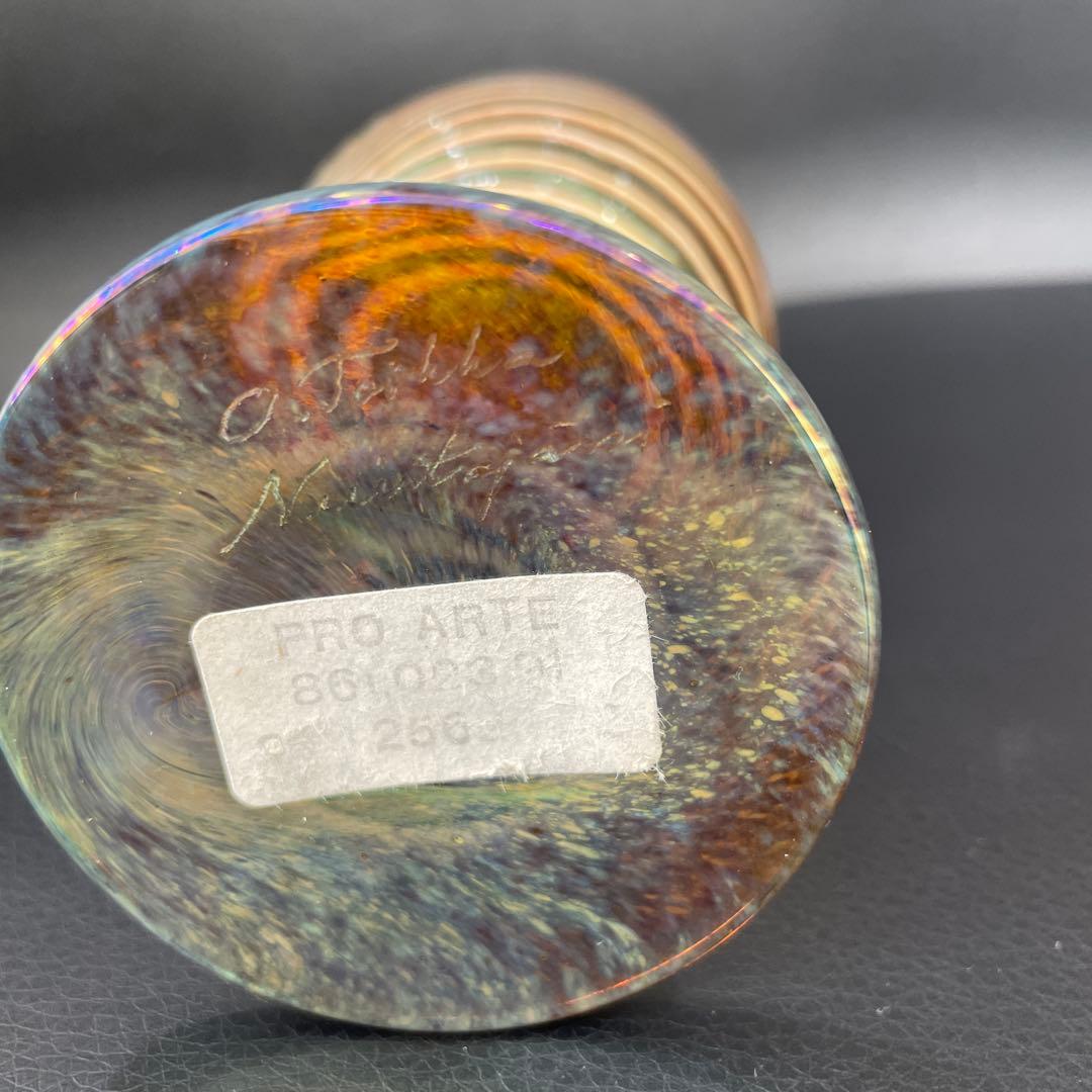 【E】✨希少品✨ヌータヤルヴィ　オイバトイカ　グラス　渦巻き模様　一点物