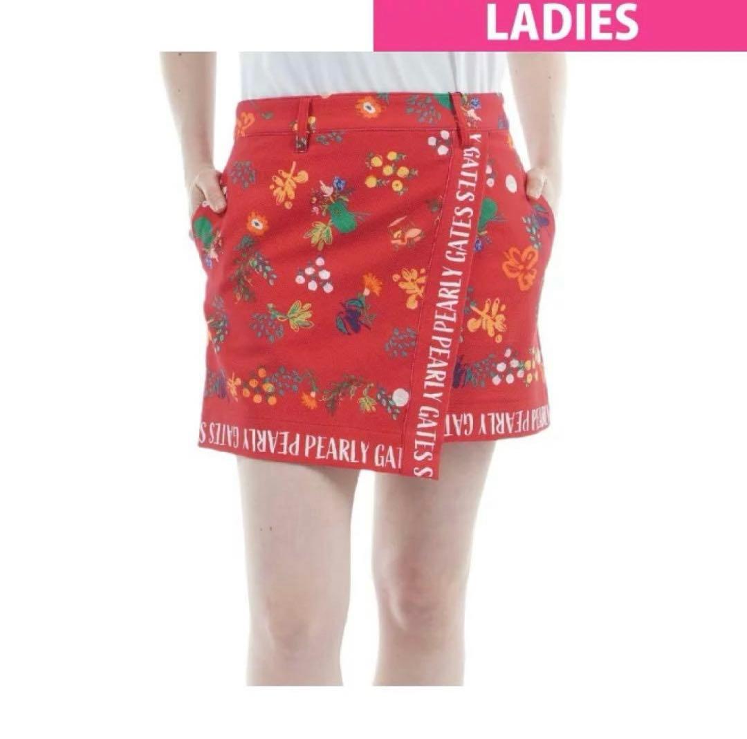 パーリーゲイツ　PEARLY GATES　ビオ花柄 ストレッチカルゼ スカート