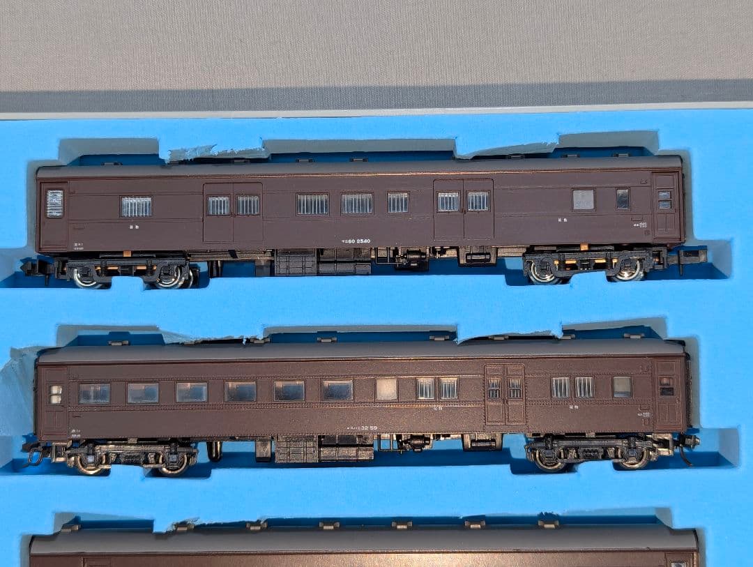 KATO　旧客車 茶色 ８両セット　２両室内灯点灯　ケース付き