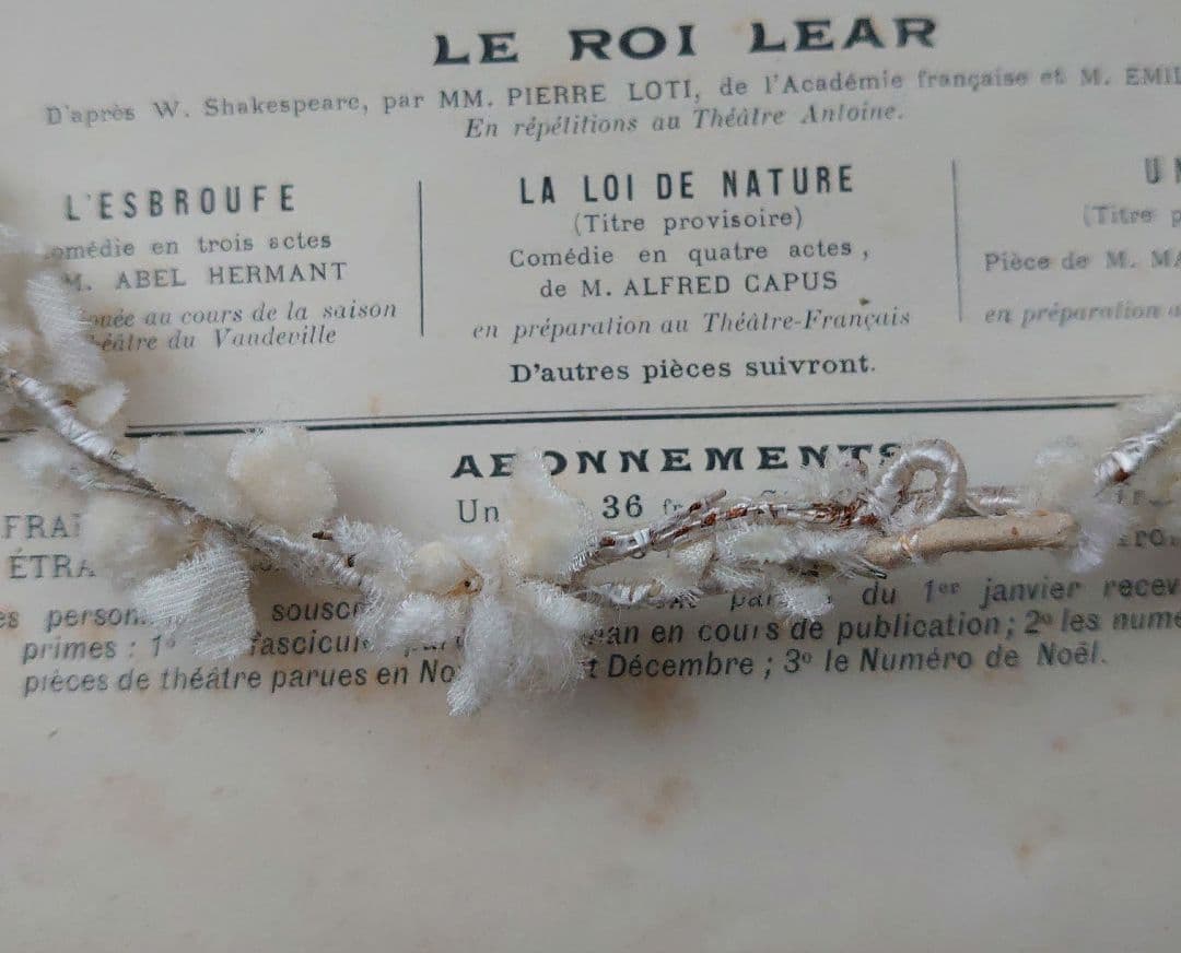 アンティーク　布花ティアラ