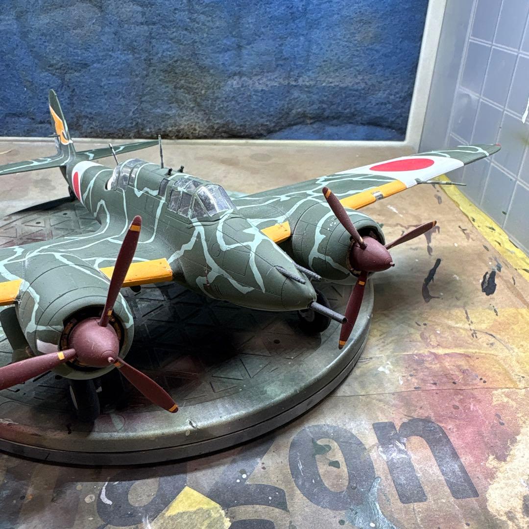 ハセガワ 1/48 日本陸軍 川崎 キ45改 二式複座戦闘機 屠龍 丁型　完成品