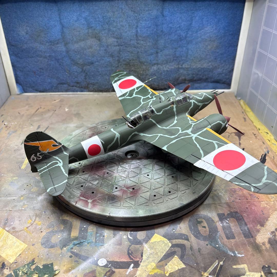 ハセガワ 1/48 日本陸軍 川崎 キ45改 二式複座戦闘機 屠龍 丁型　完成品