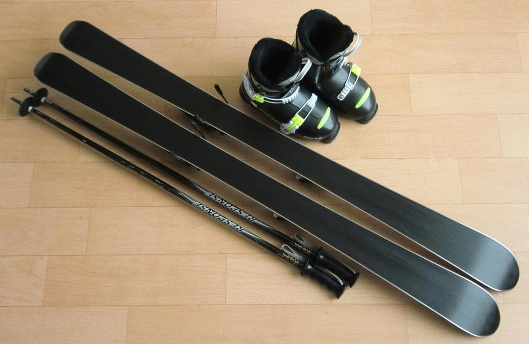 ■■送料無料■kissmark■子供用スキー4点セット■120/22■WAX■■