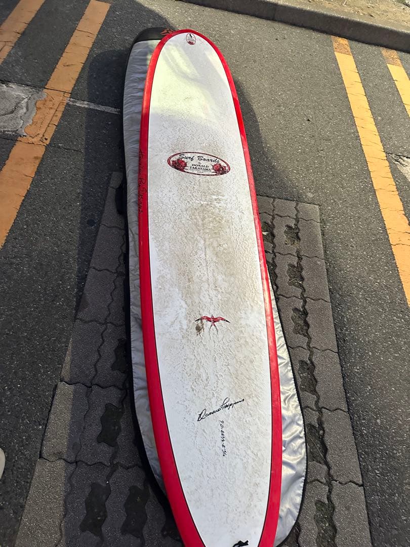 ケ*ン様 ドナルドタカヤマ DT2 サーフテック ロングボード ホワイト/レッド