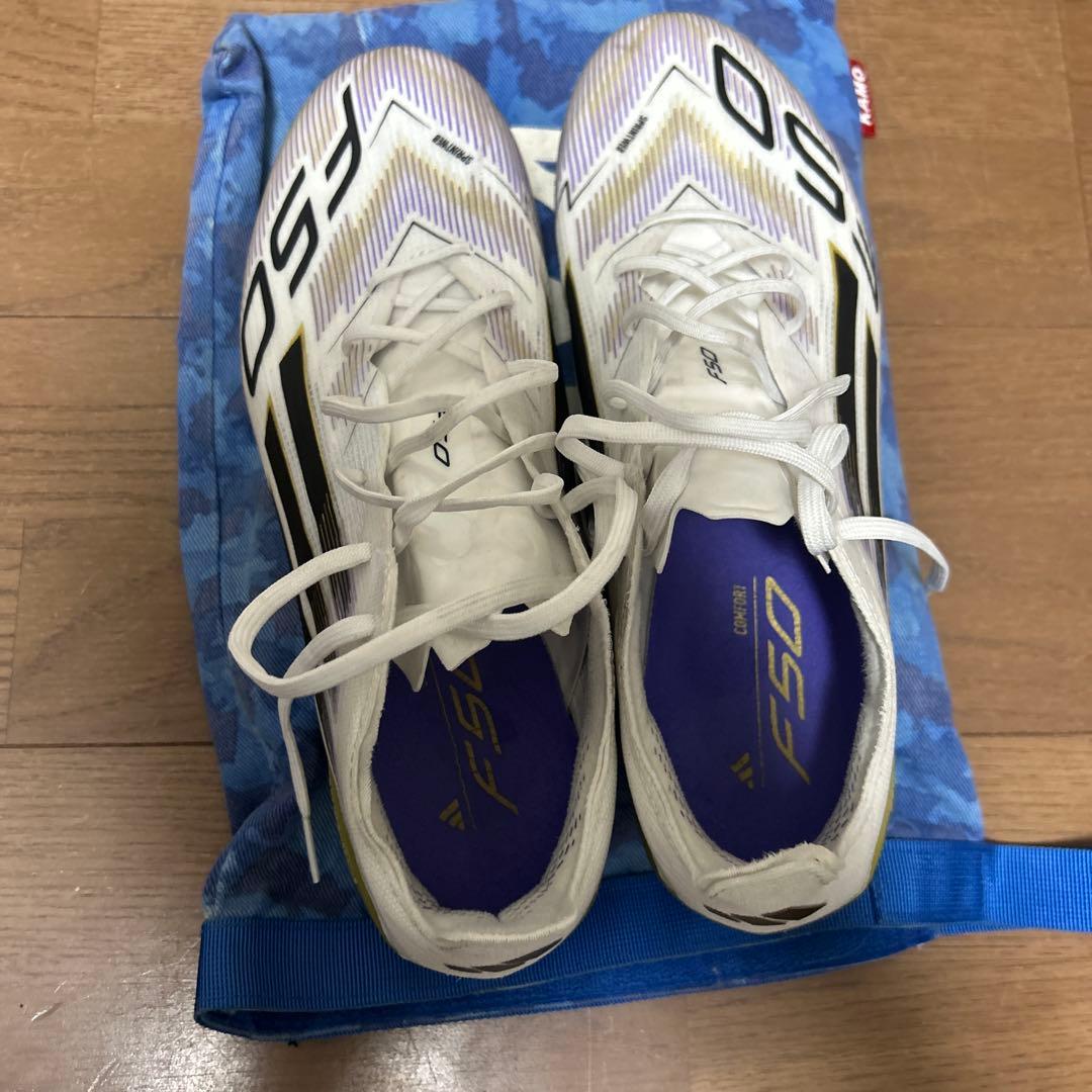 F50 サッカーシューズ ホワイト/イエロー/ブラック