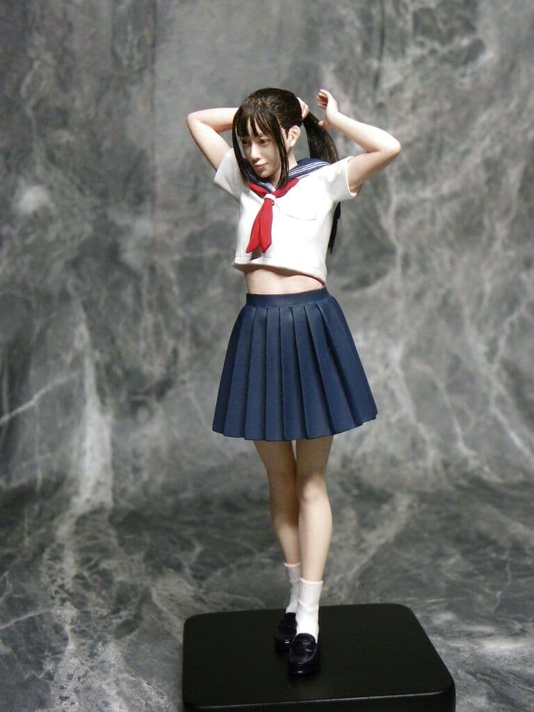 セーラー服　ハセガワ製　1/12　バーミリオン氏原型　塗装済み完成品　ゲーテル。