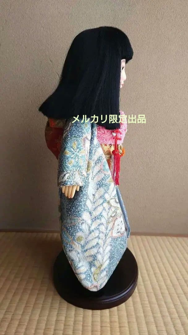 【美品】市松人形 辻が花 公司作 正絹 メルカリ限定出品★