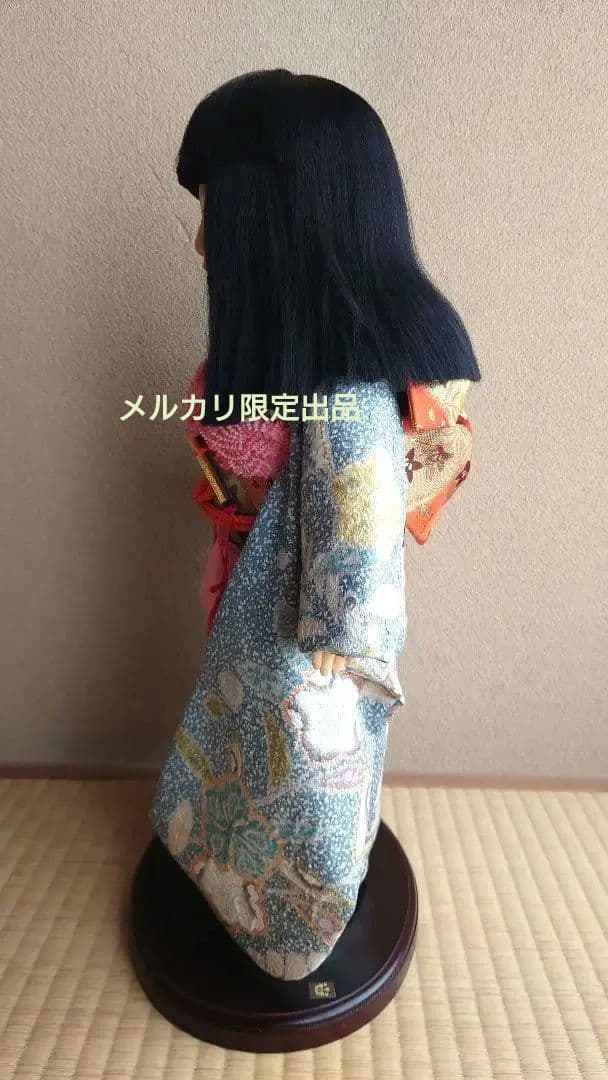 【美品】市松人形 辻が花 公司作 正絹 メルカリ限定出品★