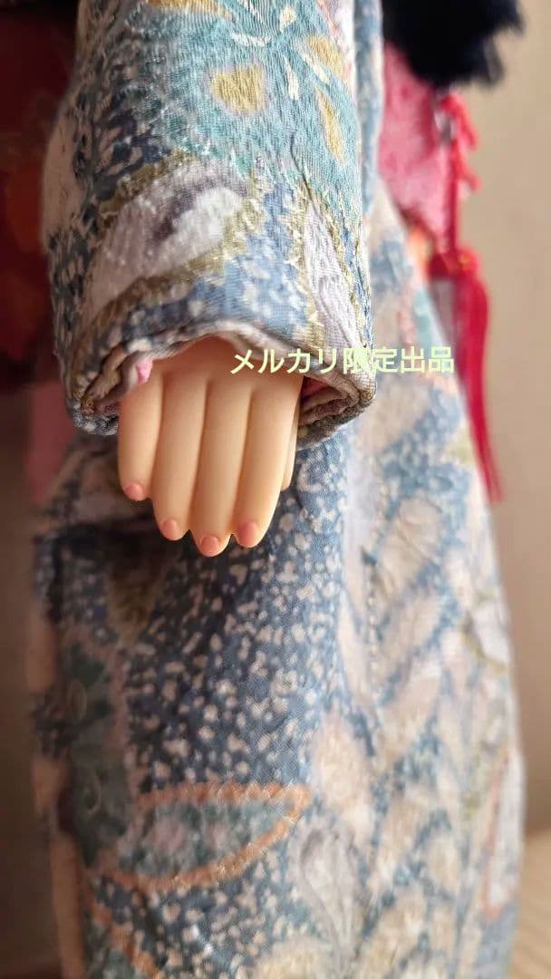 【美品】市松人形 辻が花 公司作 正絹 メルカリ限定出品★