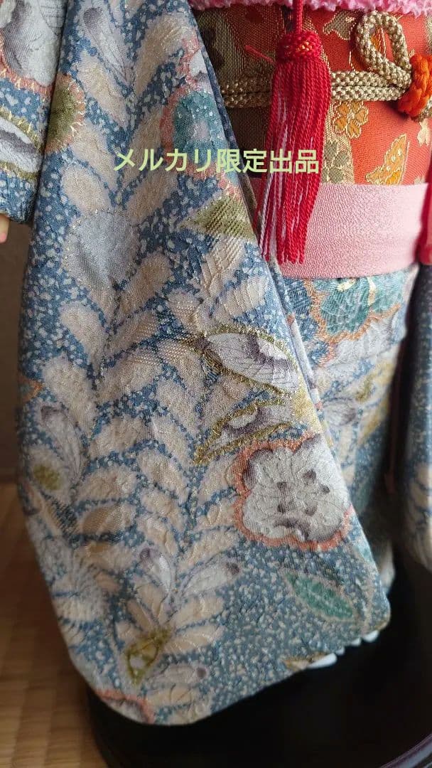 【美品】市松人形 辻が花 公司作 正絹 メルカリ限定出品★