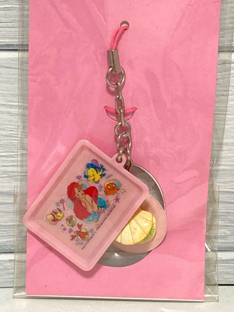 ディズニー　アリエル　レトロ　パークフード　ストラップ　チャーム