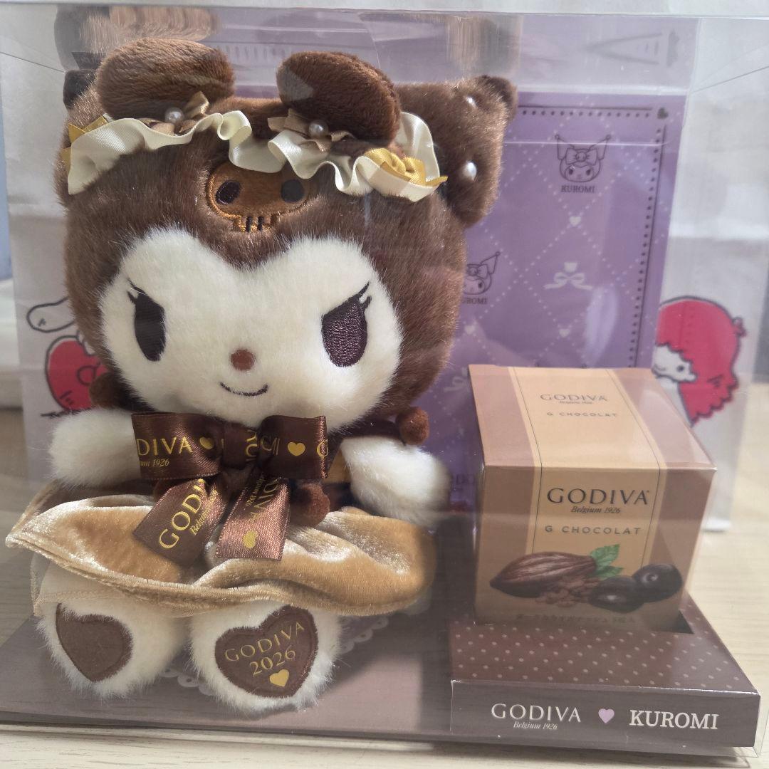 【新品】GODIVA クロミ 2026 限定 ぬいぐるみ＆チョコ セット