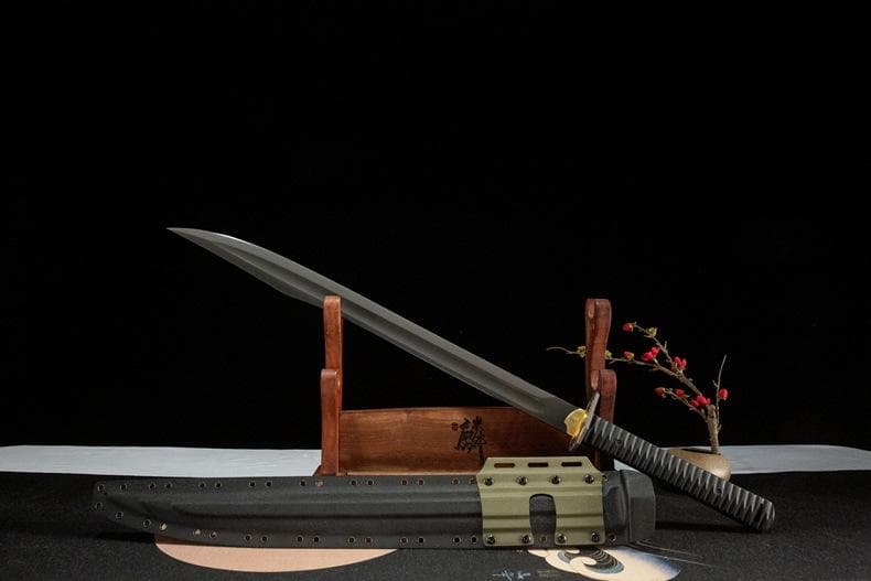 アメリカン戦術牛尾刀 模造刀 居合刀 武士道 武具 漢剣 唐刀 龍泉剣 手鍛造打