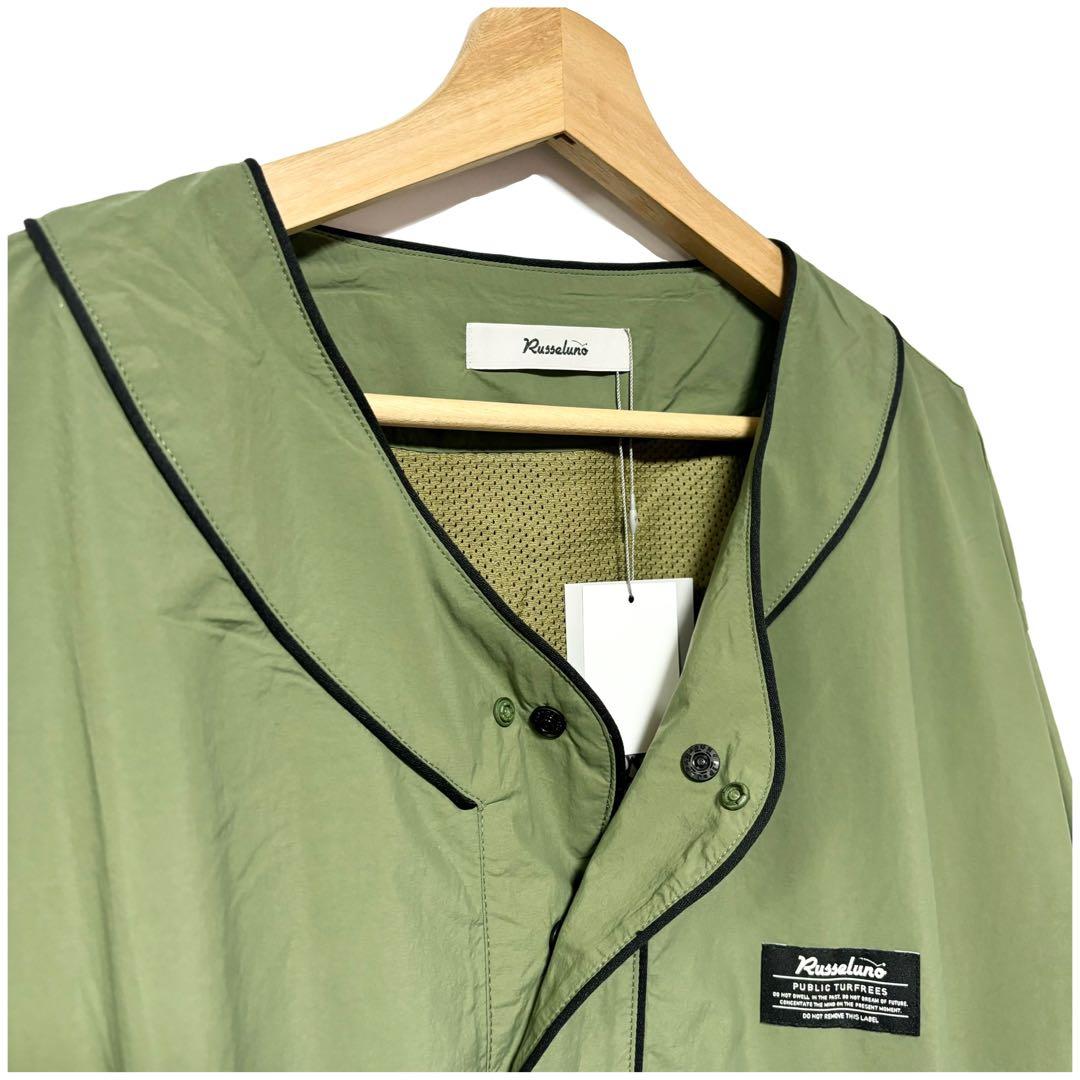 新品 ラッセルノ ゴルフ B.B Vネック プルオーバー カーキ XL 6