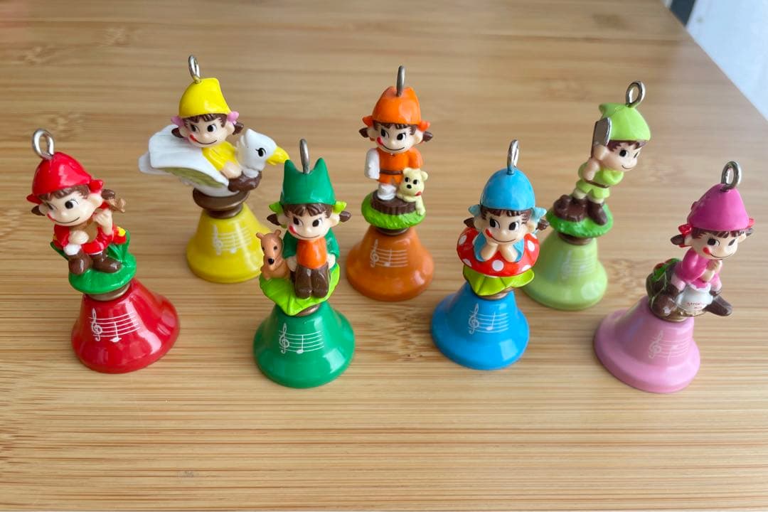 ペコちゃん ハンドベル 7個セット　平成リバイバル