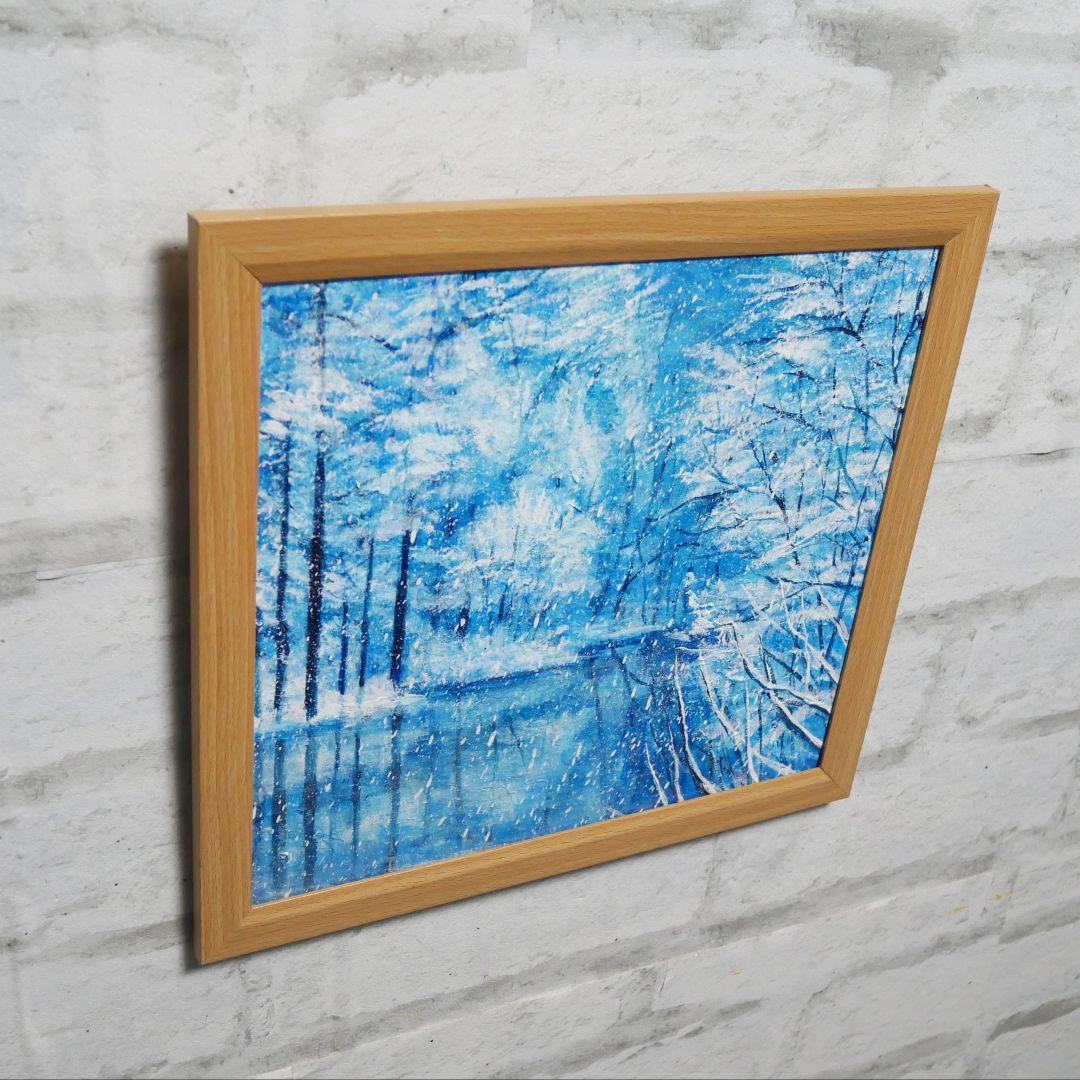 油絵 油彩 油彩画 絵 絵画【白銀の世界】