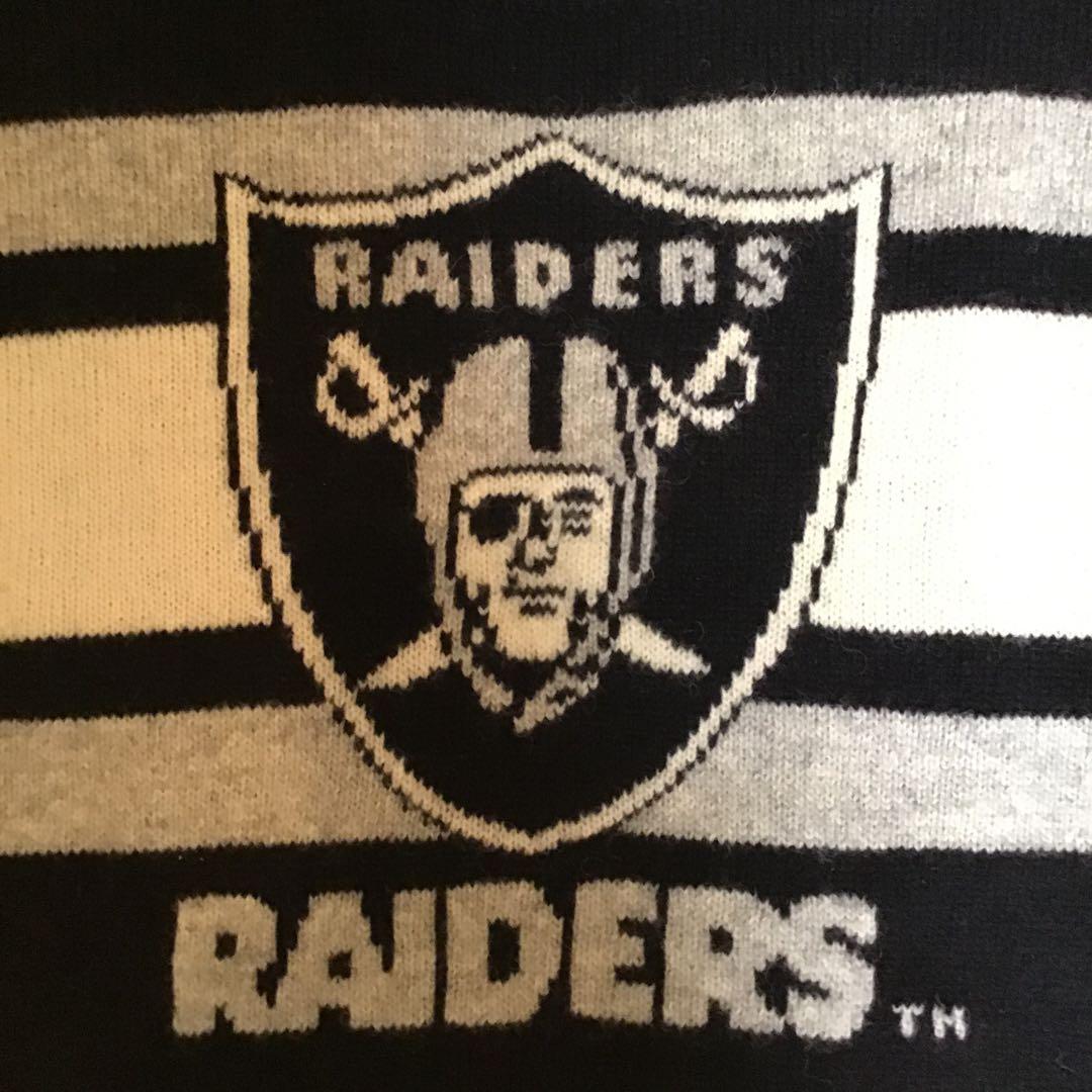新品NFL RAIDERS オフィシャルセーター wool 100% サイズF
