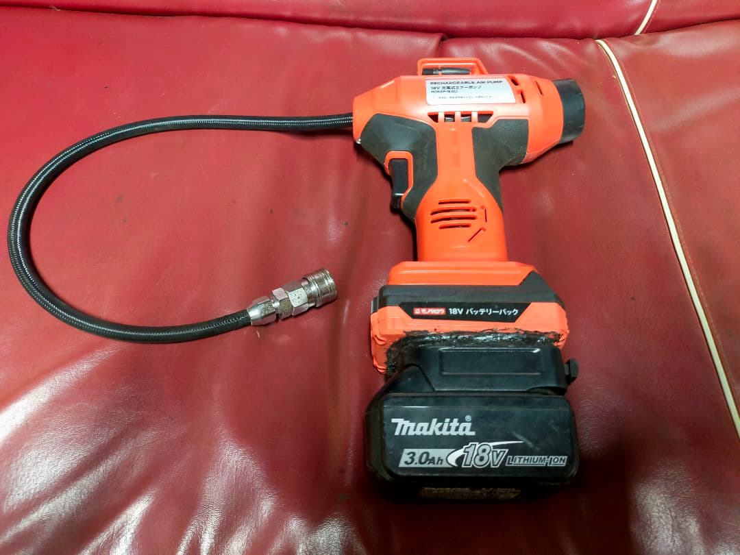 モノタロウ　18v充電式エアーポンプ エアカプラ付