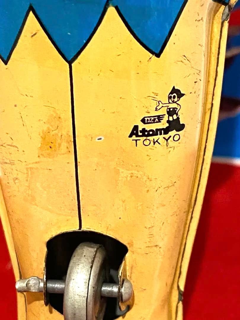 昭和のヒーロー達】可動品★1960年超レトロな狼少年ケン三輪車のブリキトイ