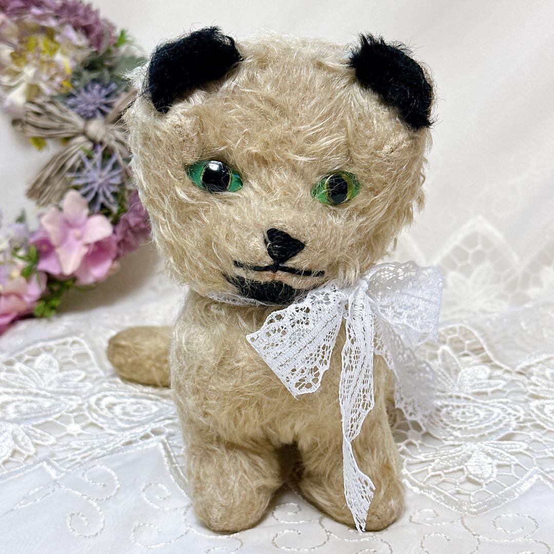 ❤️アンティーク❤️ 猫　四つ足のぬいぐるみ　オルゴール　チルターン？　Cat