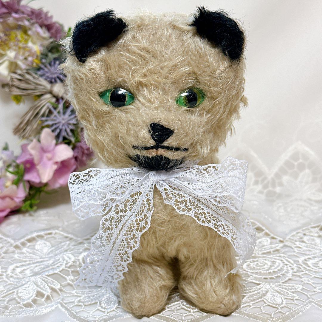 ❤️アンティーク❤️ 猫　四つ足のぬいぐるみ　オルゴール　チルターン？　Cat