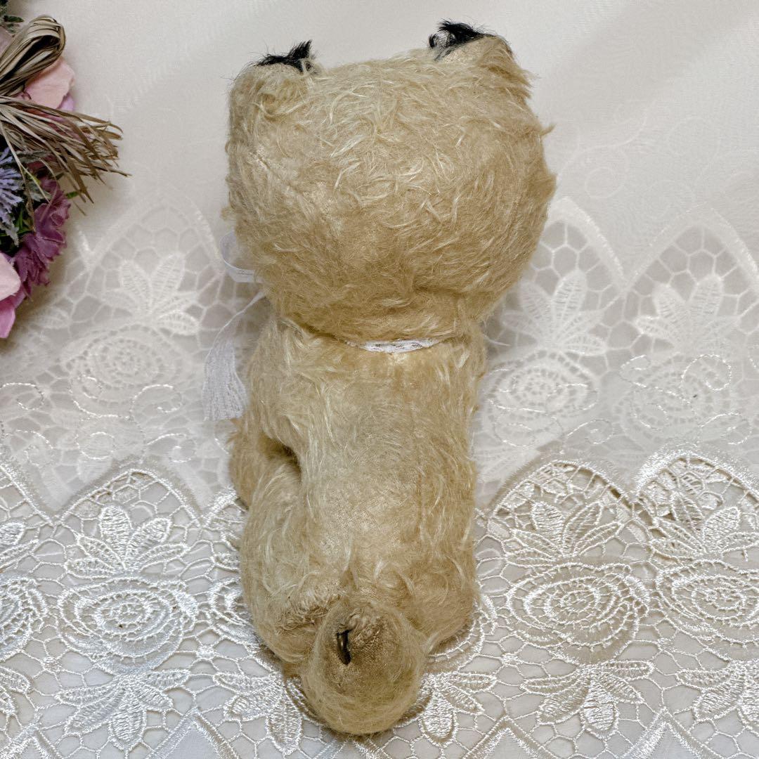 ❤️アンティーク❤️ 猫　四つ足のぬいぐるみ　オルゴール　チルターン？　Cat